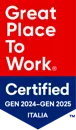 Great Place To Work Certified January 2024 to January 2025 Italia